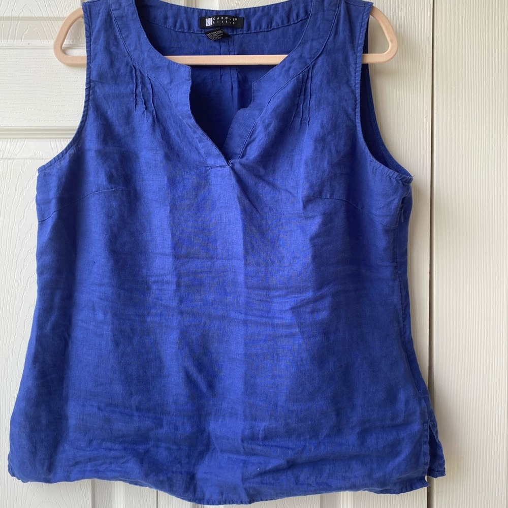 Carole Little 100% Linen, Ladies tank top